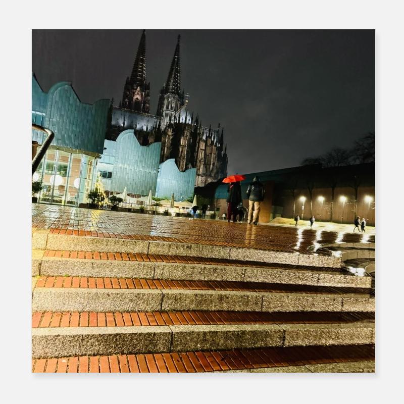 Kölner Dom Poster 20x20 cm