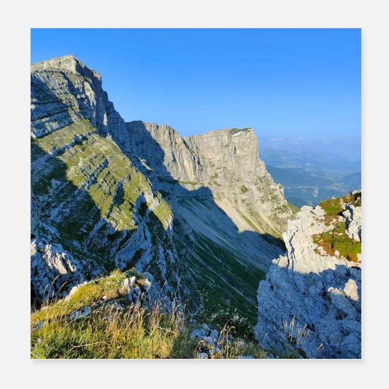 Falaises du Vercors Poster 20 x 20 cm