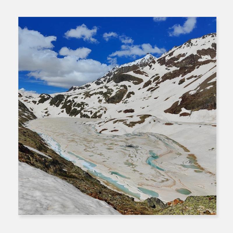 Lac Blanc Juni 2024 Poster 20x20 cm