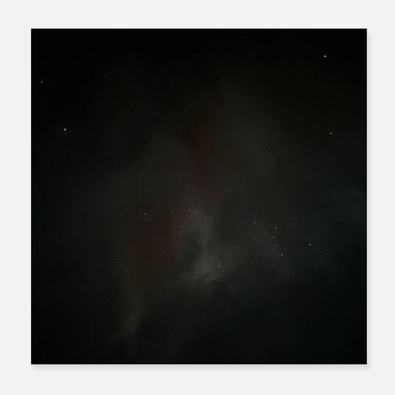 Nebula, Night Sky Body Poster 8" x 8" (20x20 cm)