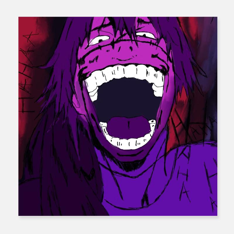 Rire maudit Poster 20 x 20 cm