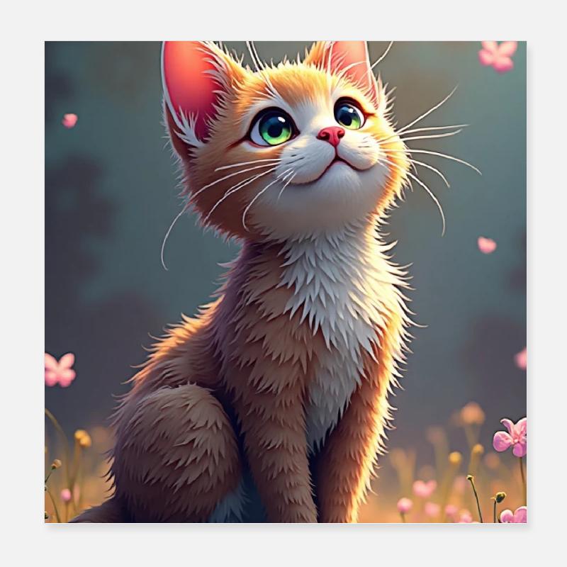 chaton_mignon Poster 20 x 20 cm