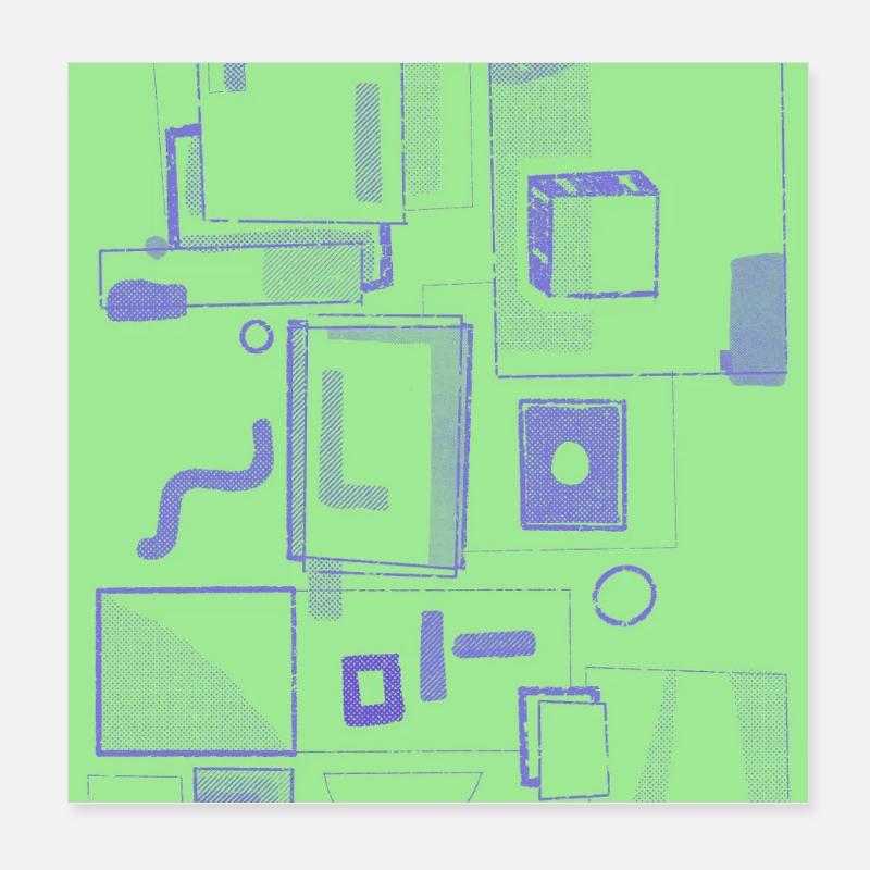 Speech Bubbles Poster 20 x 20 cm