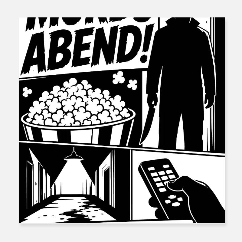 Mordsabend Filme Nein Feierabend Poster 20x20 cm
