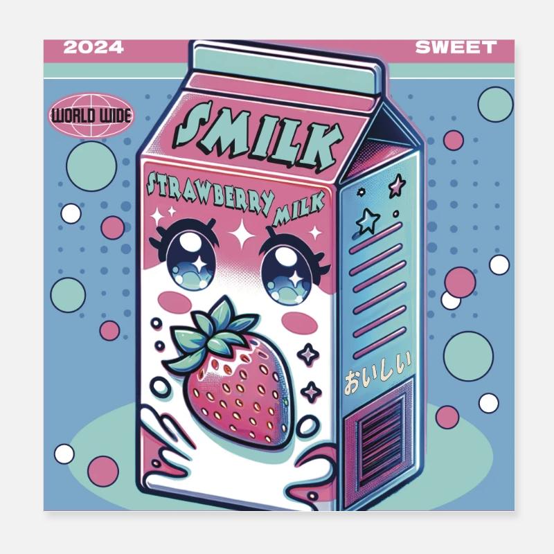 Berry Cool Vibes Poster 8" x 8" (20x20 cm)