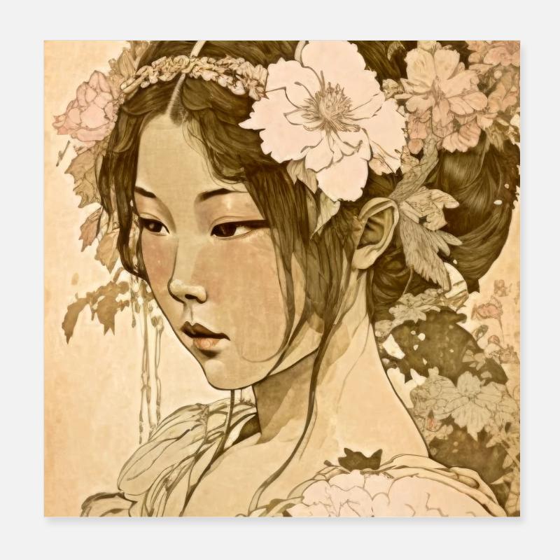 Das Herz Japans 01 Poster 20x20 cm