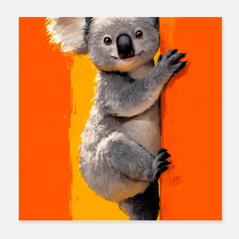 Koala Poster 20x20 cm