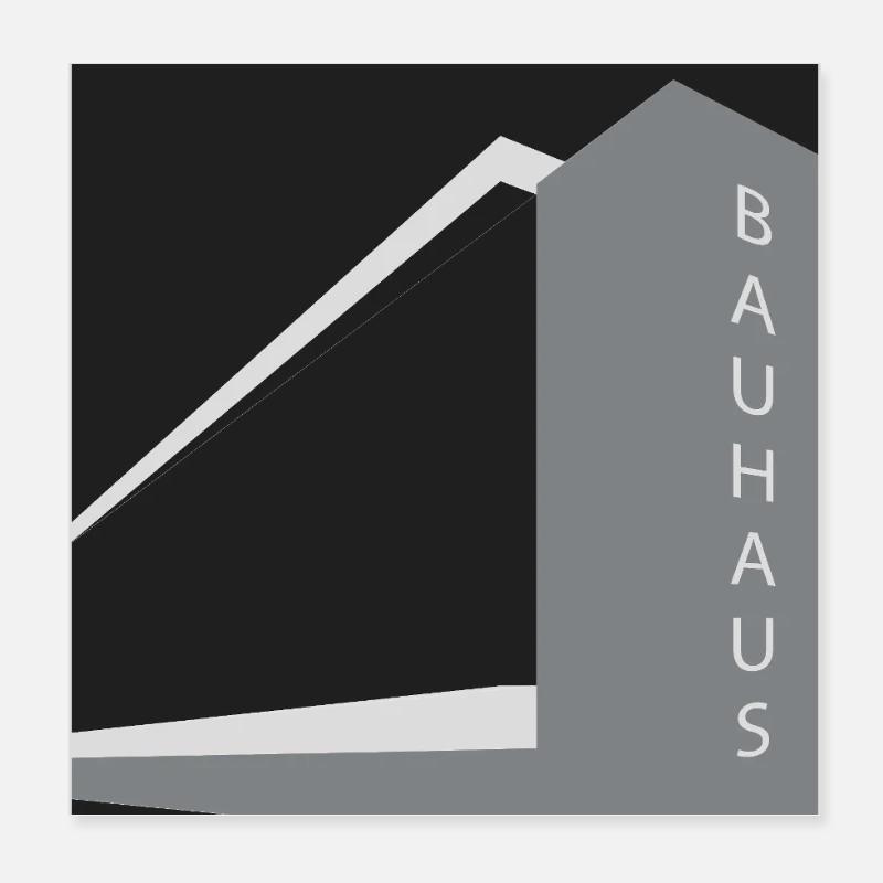 Architecture moderne : Bauhaus Poster 20 x 20 cm