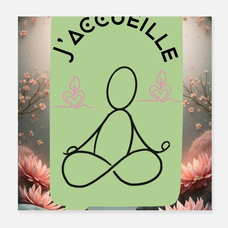 Welcome Zen Poster 8" x 8" (20x20 cm)