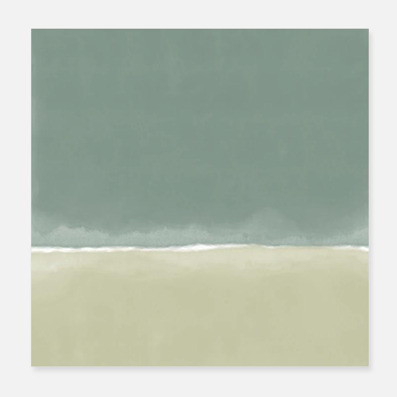 Green blocks - customizable Poster 8" x 8" (20x20 cm)