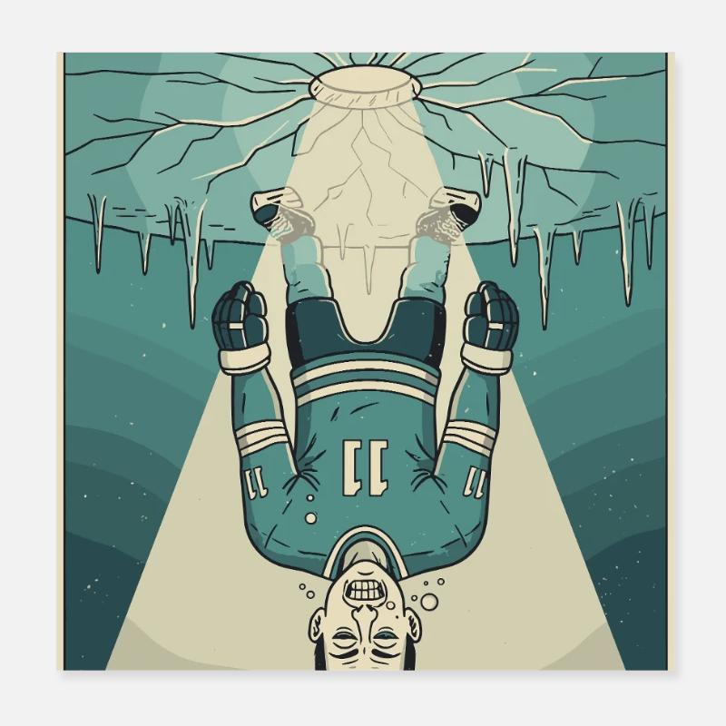 Atemlos durchs Eis Poster 20x20 cm