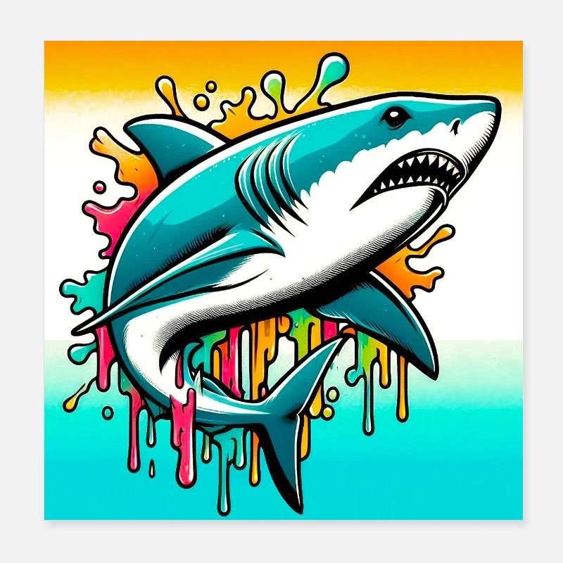 Hai Poster 20x20 cm