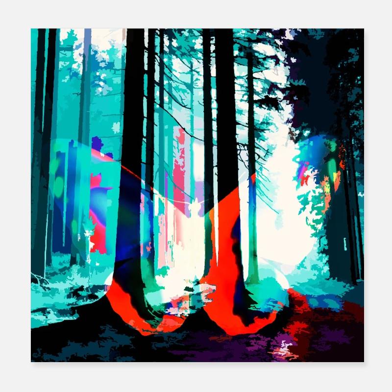 Neonwald Traumprint Poster 20x20 cm