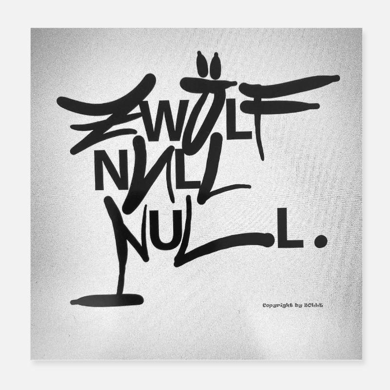 ZWÖLF_Null_Null Poster 20x20 cm