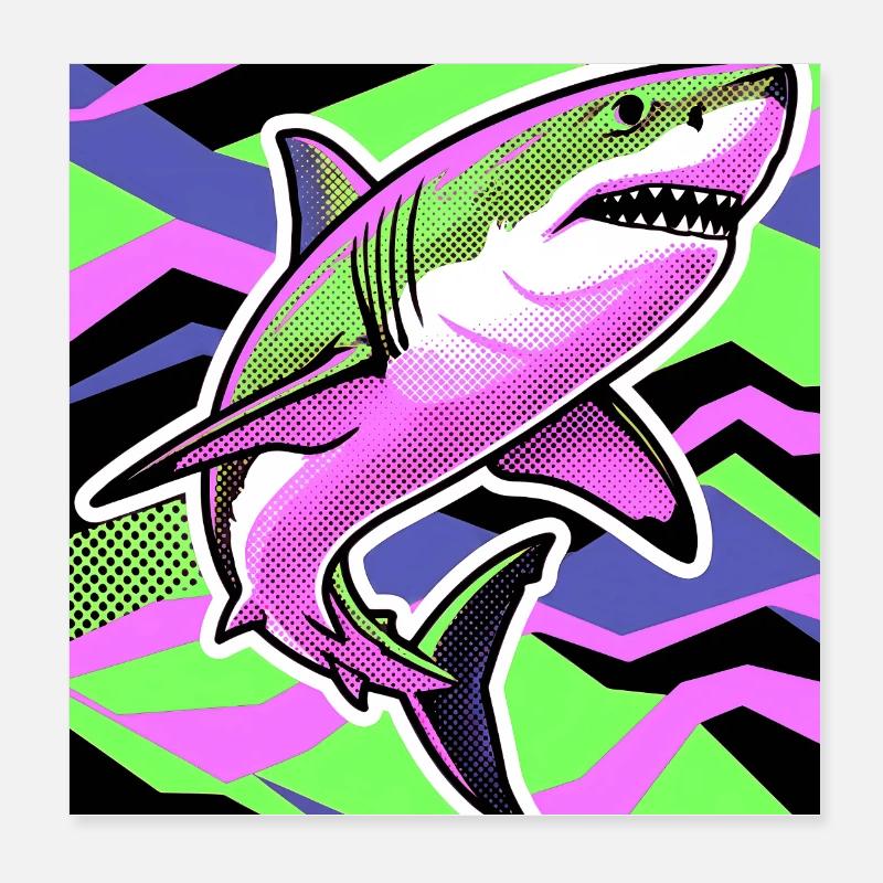 Hai Poster 20x20 cm