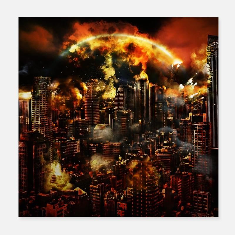 ENDZEIT V1 Poster 20x20 cm