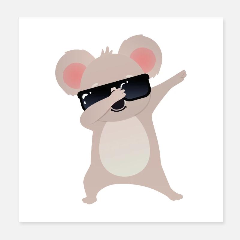 Dabbing Koala Dab Dance Poster 20 x 20 cm