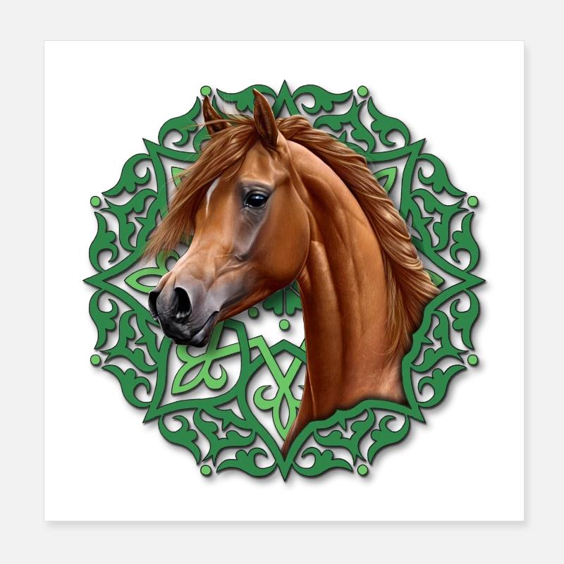 Kastanie Poster 20x20 cm