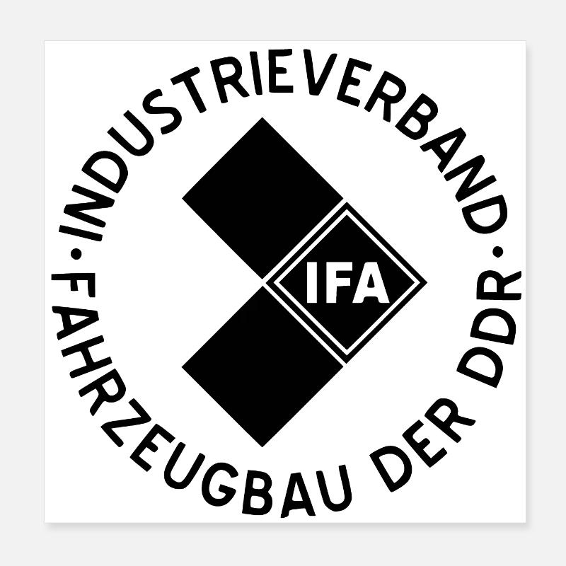 IFA black Poster 8" x 8" (20x20 cm)