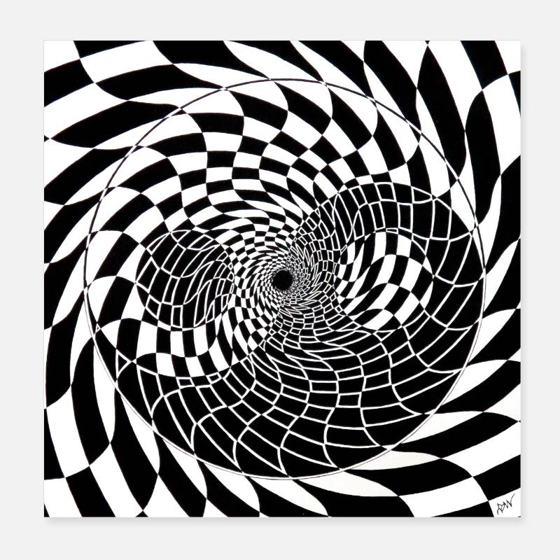 yin yang Poster 8" x 8" (20x20 cm)