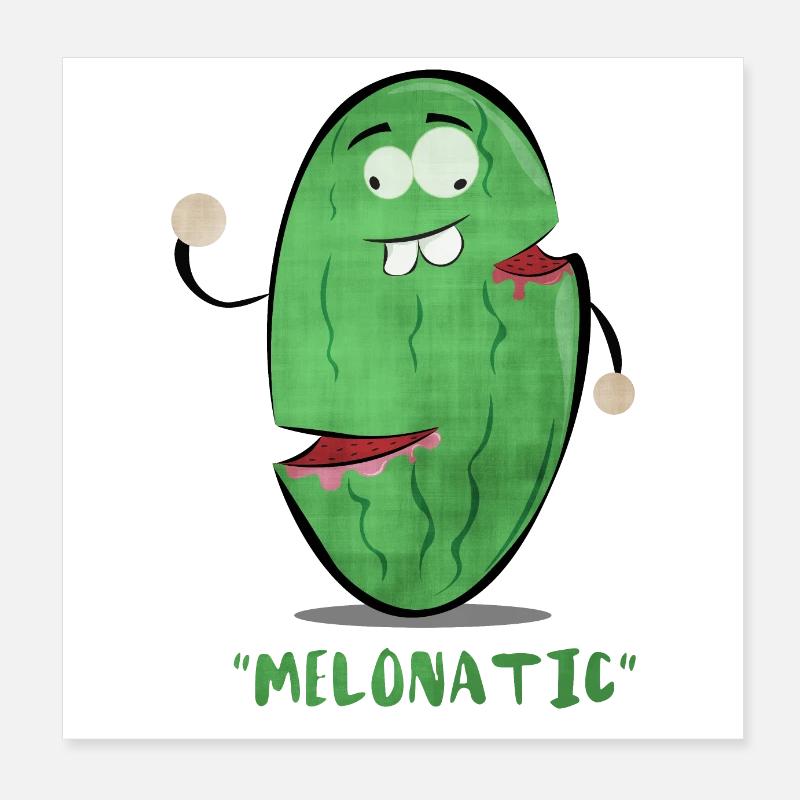 Melonatic Poster 8" x 8" (20x20 cm)