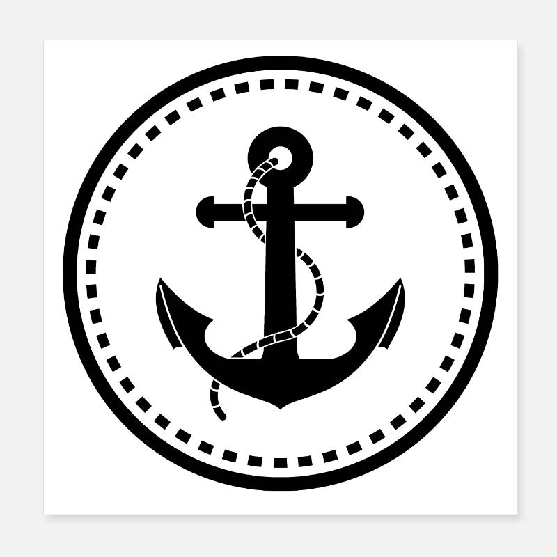 ancre Poster 20 x 20 cm