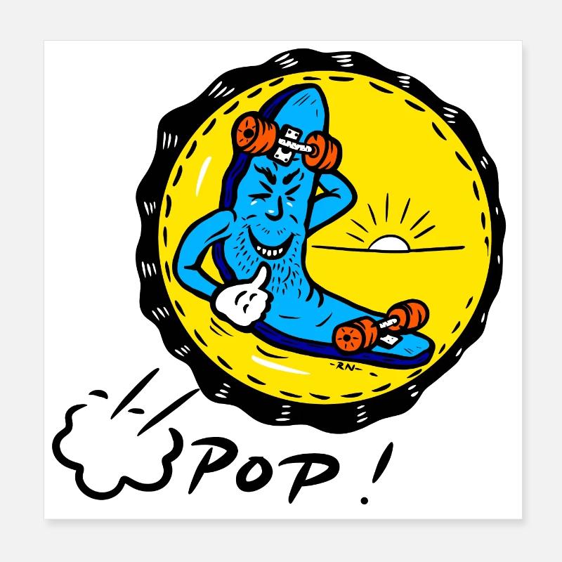 Seul le reste! - Poster 20 x 20 cm - blanc