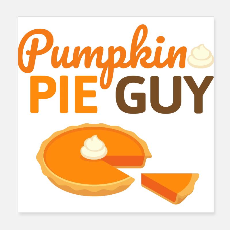 Gâteau à la citrouille - Gâteau à la citrouille Halloween Fall Poster 20 x 20 cm