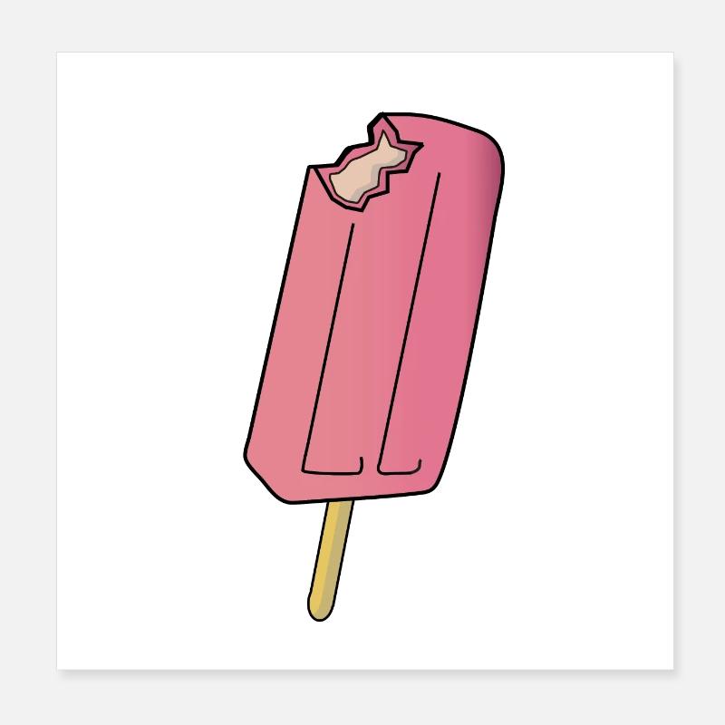 popsicle Poster 8" x 8" (20x20 cm)
