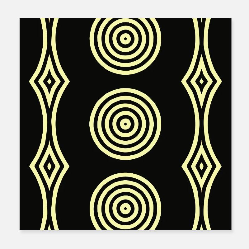 Abstraction - Poster 8" x 8" (20x20 cm) - white