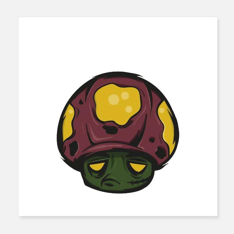 Pilz Poster 20x20 cm