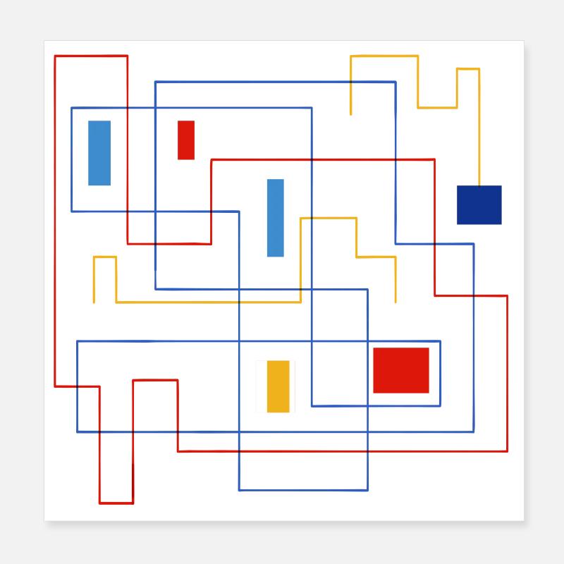 Daedalus Schlüssel Poster 20x20 cm