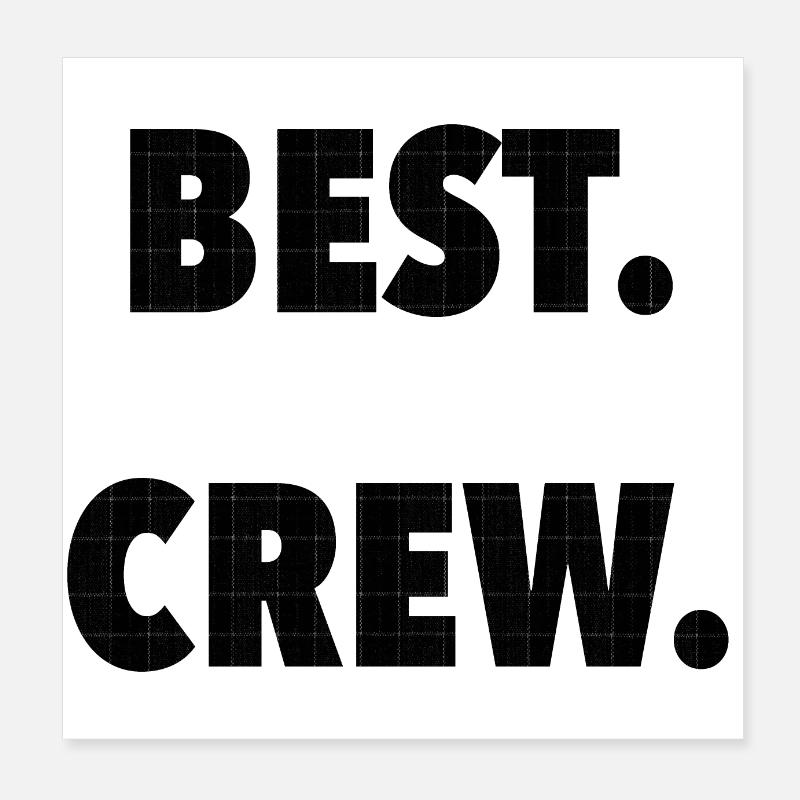 BEST. Crew. Poster 20 x 20 cm