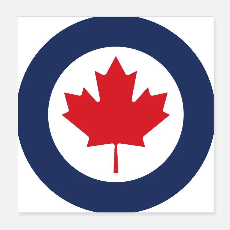 COCARDE CANADA/1808 Poster 8" x 8" (20x20 cm)