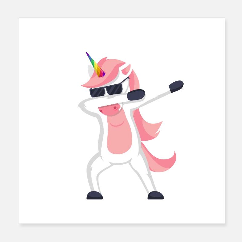 Licorne Dab | Licorne Dabbing Poster 20 x 20 cm