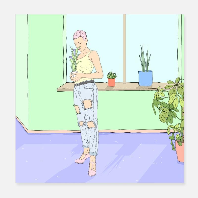 Pastel Poster 8" x 8" (20x20 cm)