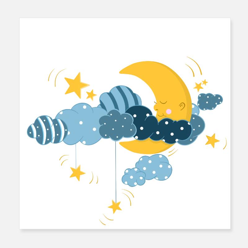 Sternenhimmel Poster 20x20 cm