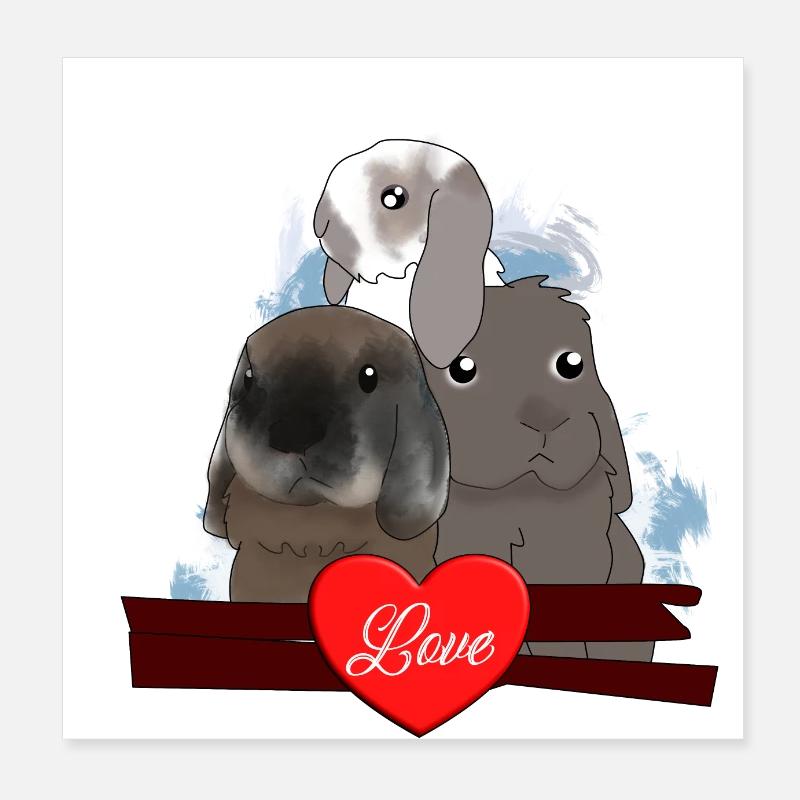 Ray Wuschel Fluffy Poster 8" x 8" (20x20 cm)