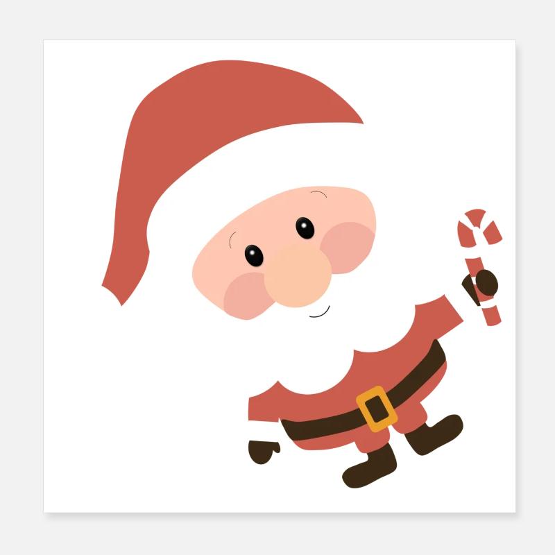 Père Noël Poster 20 x 20 cm