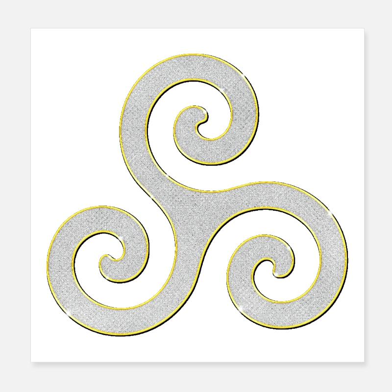 Triskele comme un bijou Poster 20 x 20 cm
