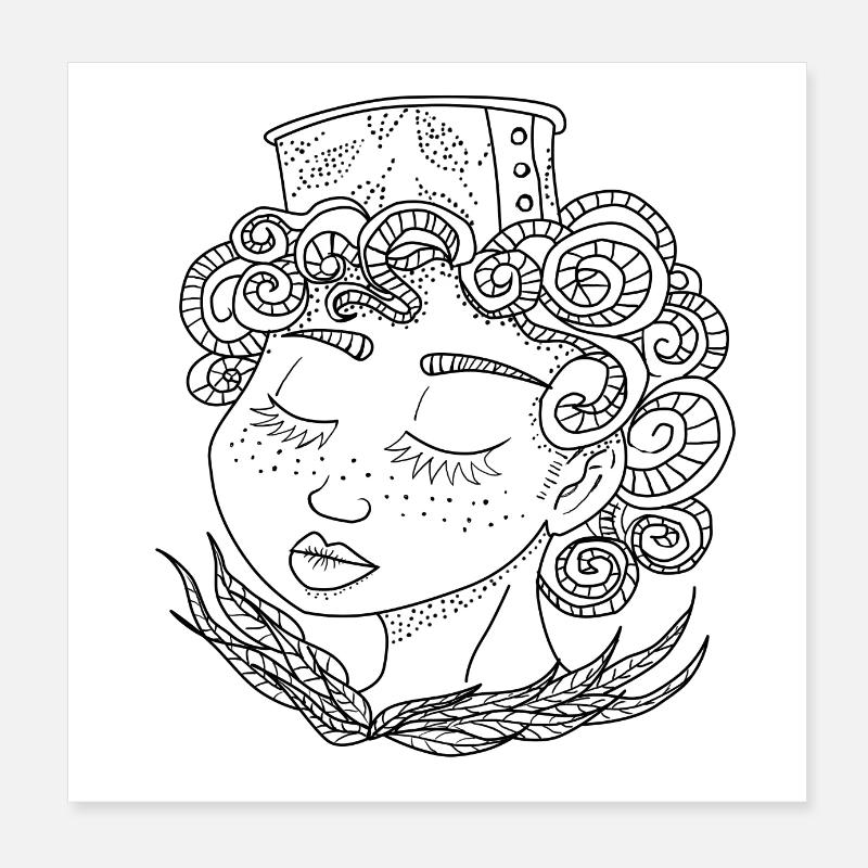 Thoughtful Poster 8" x 8" (20x20 cm)