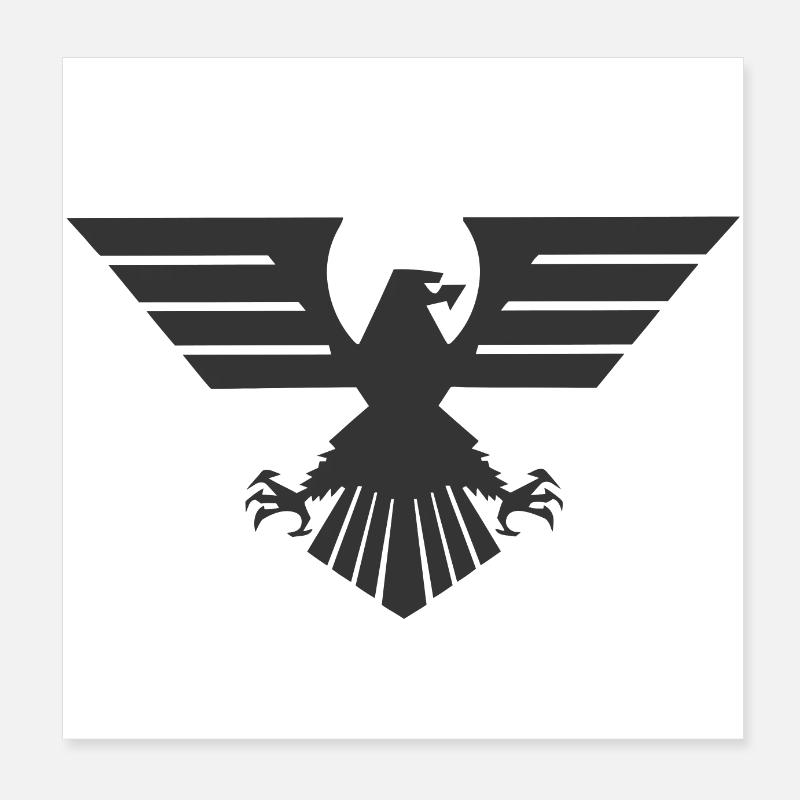 Aigle fédéral Poster 20 x 20 cm