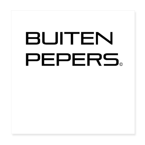 Buitenpepers - Poster 20x20 cm