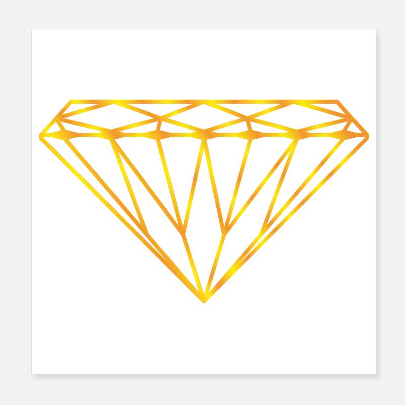 Diamond Poster 8" x 8" (20x20 cm)
