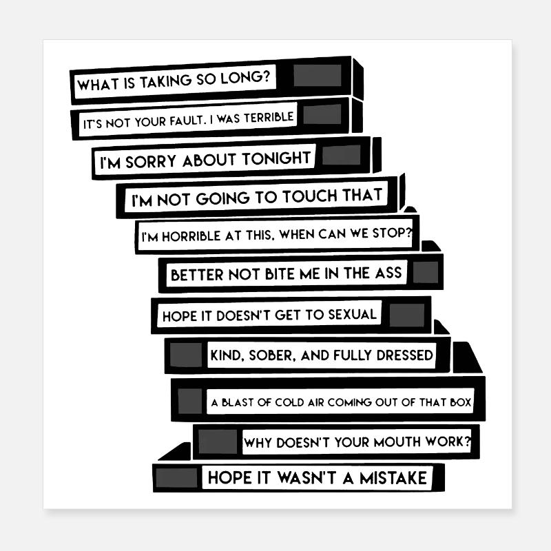 B 99 Sex Tapes Poster 8" x 8" (20x20 cm)