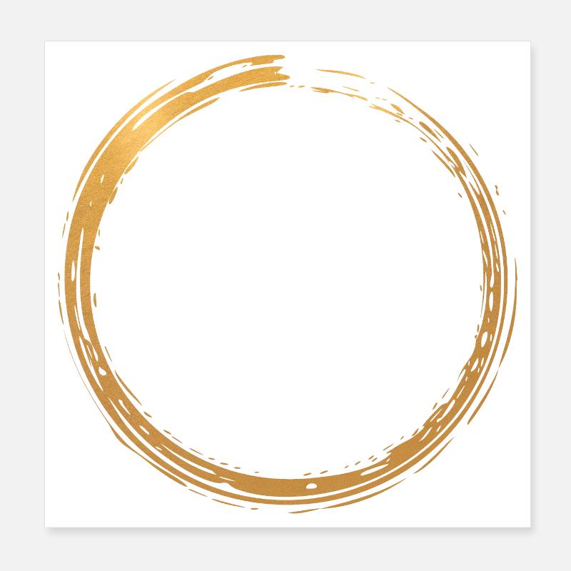 Bague d’or / Cercle / Élément d’inspiration Poster 20 x 20 cm