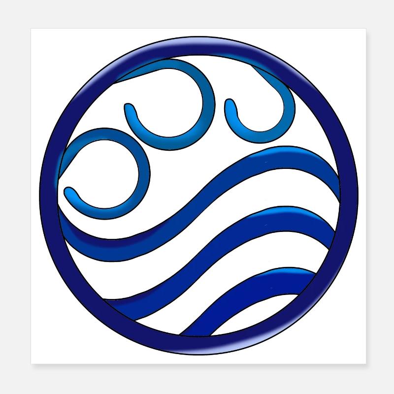 water Poster 8" x 8" (20x20 cm)