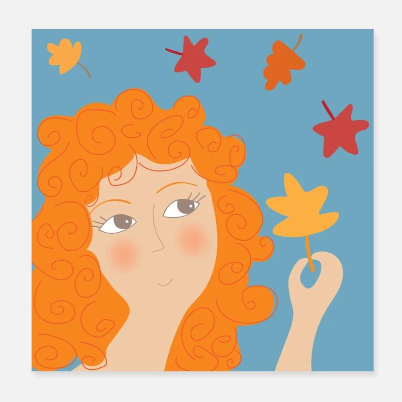 Automne Poster 20 x 20 cm