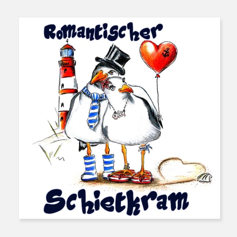 romantic teaser - Poster 8" x 8" (20x20 cm) - white