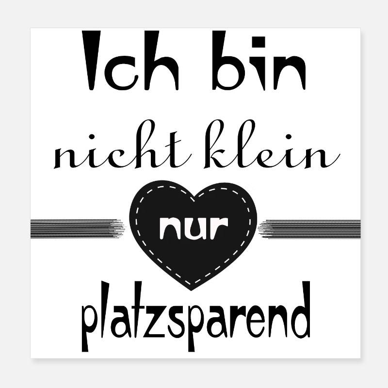 Ich bin nicht klein Poster 20x20 cm
